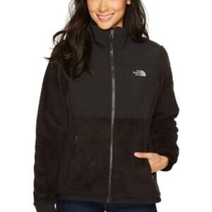 Girls Black North Face Denali Jacket - Medium